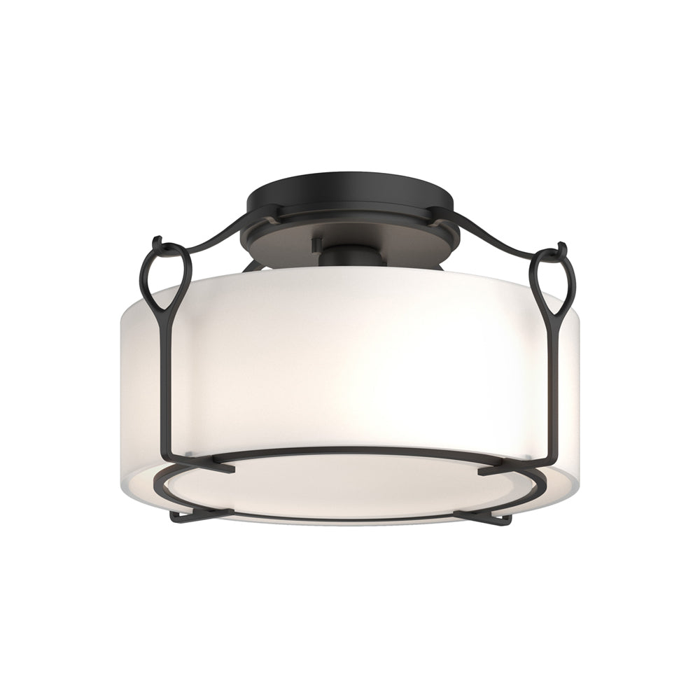 Bow Drum Semi Flush Mount Ceiling Light.