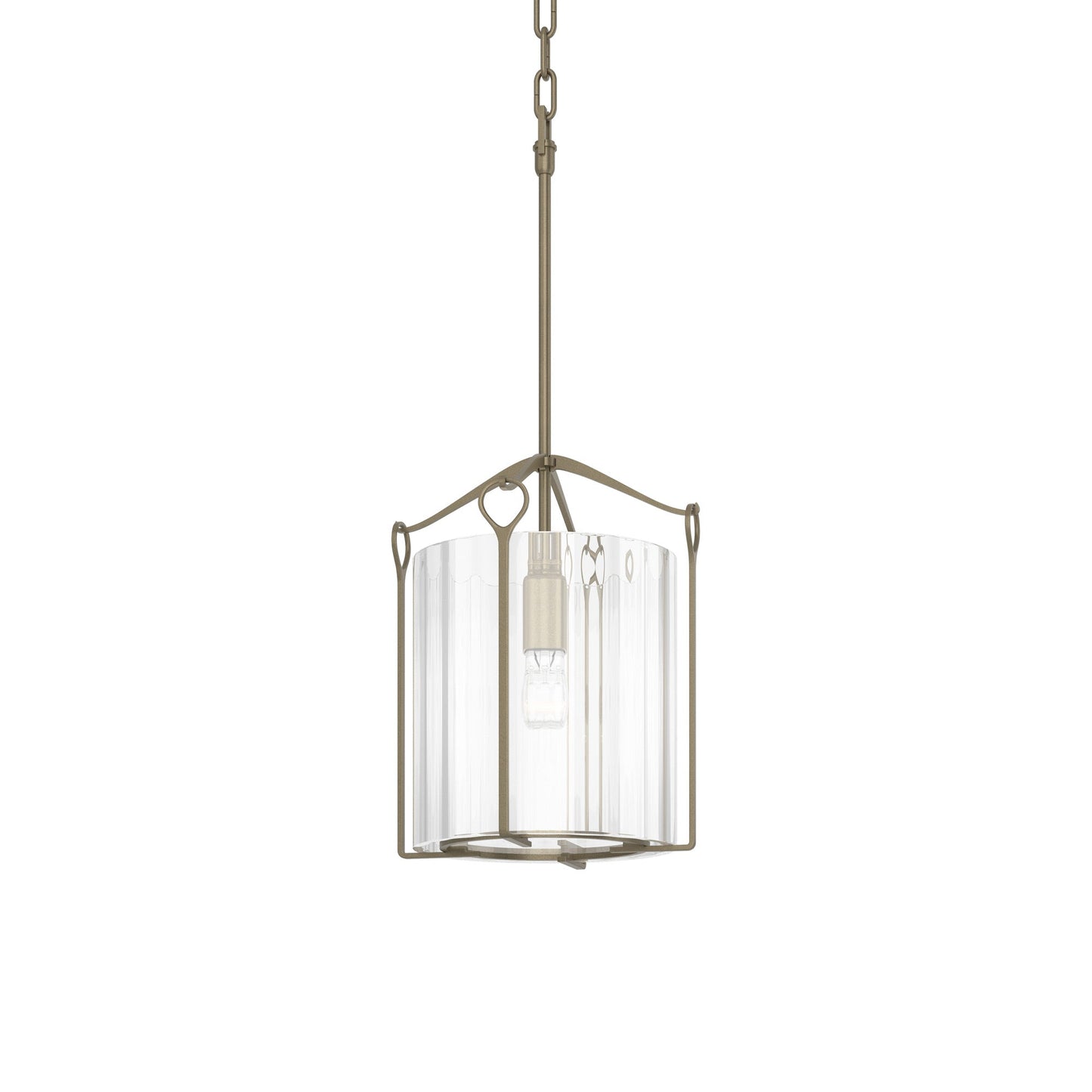 Bow Mini Pendant Light in Soft Gold (Clear Glass).