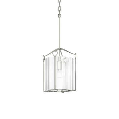 Bow Mini Pendant Light in Sterling (Clear Glass).