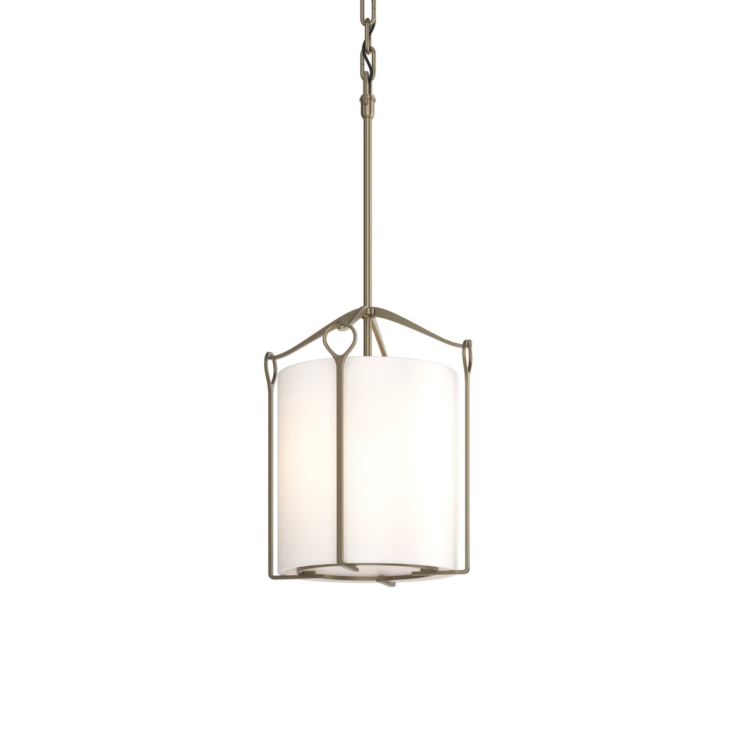 Bow Mini Pendant Light in Soft Gold (Opal Glass).