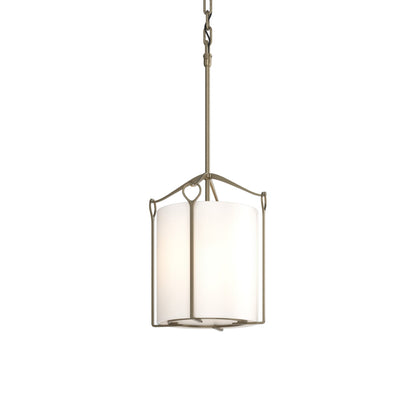Bow Mini Pendant Light in Soft Gold (Opal Glass).