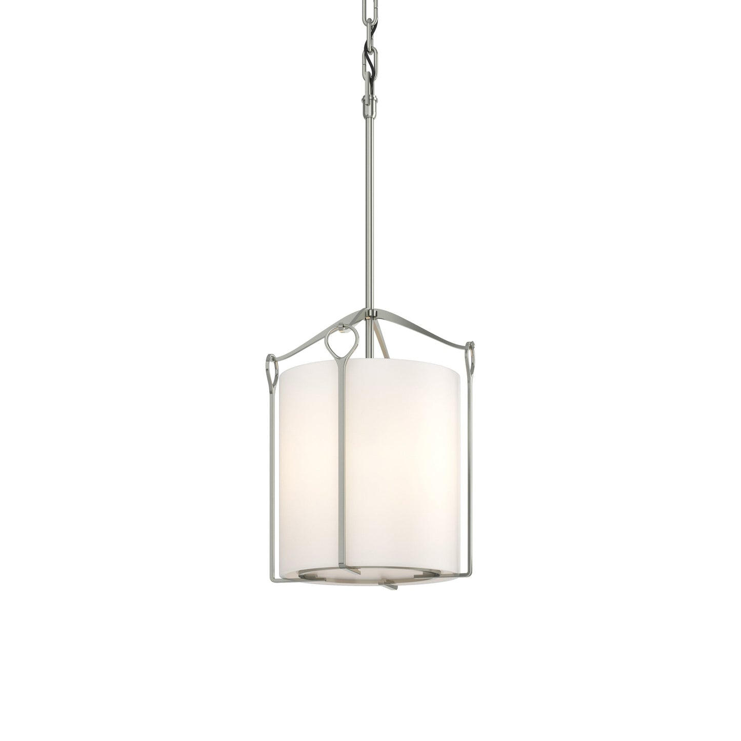 Bow Mini Pendant Light in Sterling (Opal Glass).