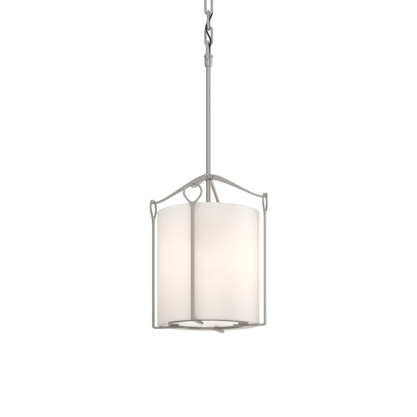 Bow Mini Pendant Light in Vintage Platinum (Opal Glass).