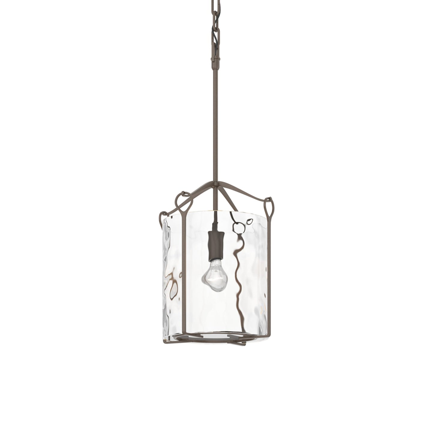 Bow Mini Pendant Light in Bronze (Water Glass).