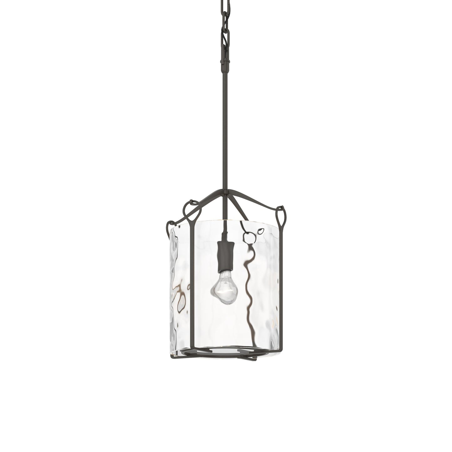 Bow Mini Pendant Light in Dark Smoke (Water Glass).
