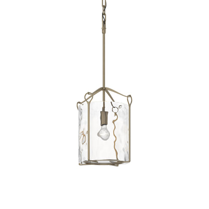 Bow Mini Pendant Light in Soft Gold (Water Glass).