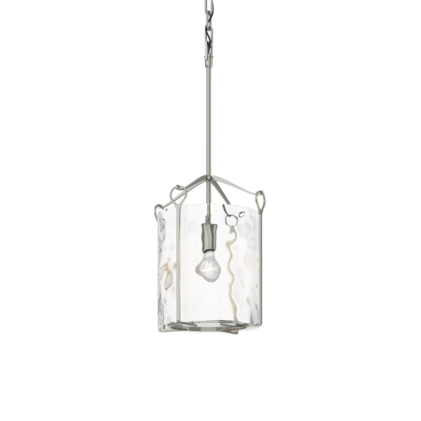 Bow Mini Pendant Light in Sterling (Water Glass).