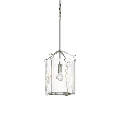 Bow Mini Pendant Light in Sterling (Water Glass).