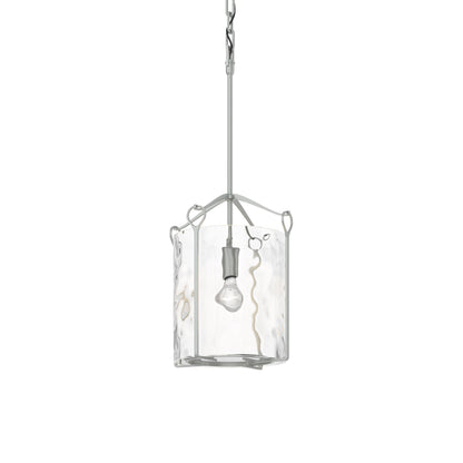 Bow Mini Pendant Light in Vintage Platinum (Water Glass).