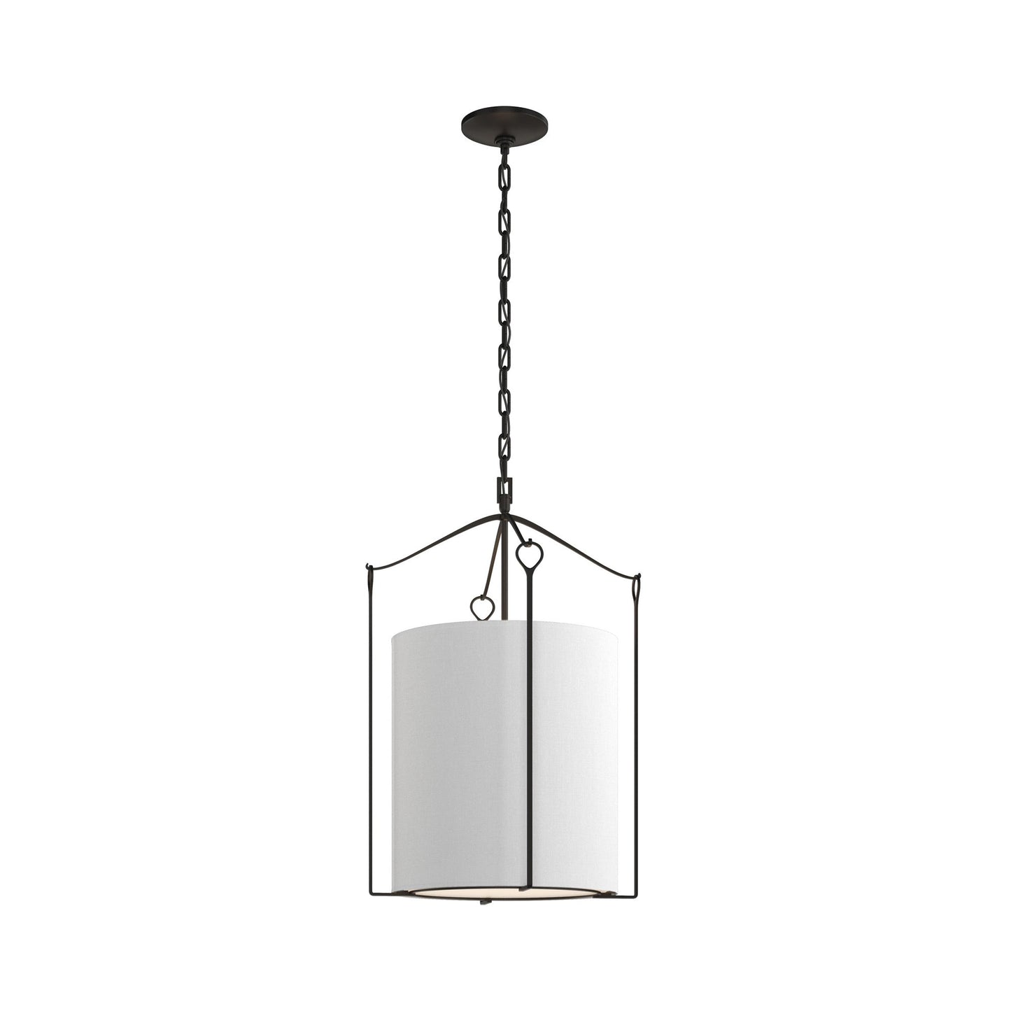 Bow Pendant Light in Black/Natural Anna