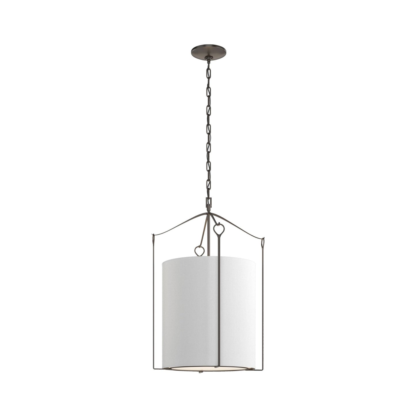 Bow Pendant Light in Oil Rubbed Bronze/Natural Anna.