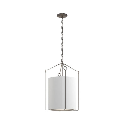 Bow Pendant Light in Oil Rubbed Bronze/Natural Anna.