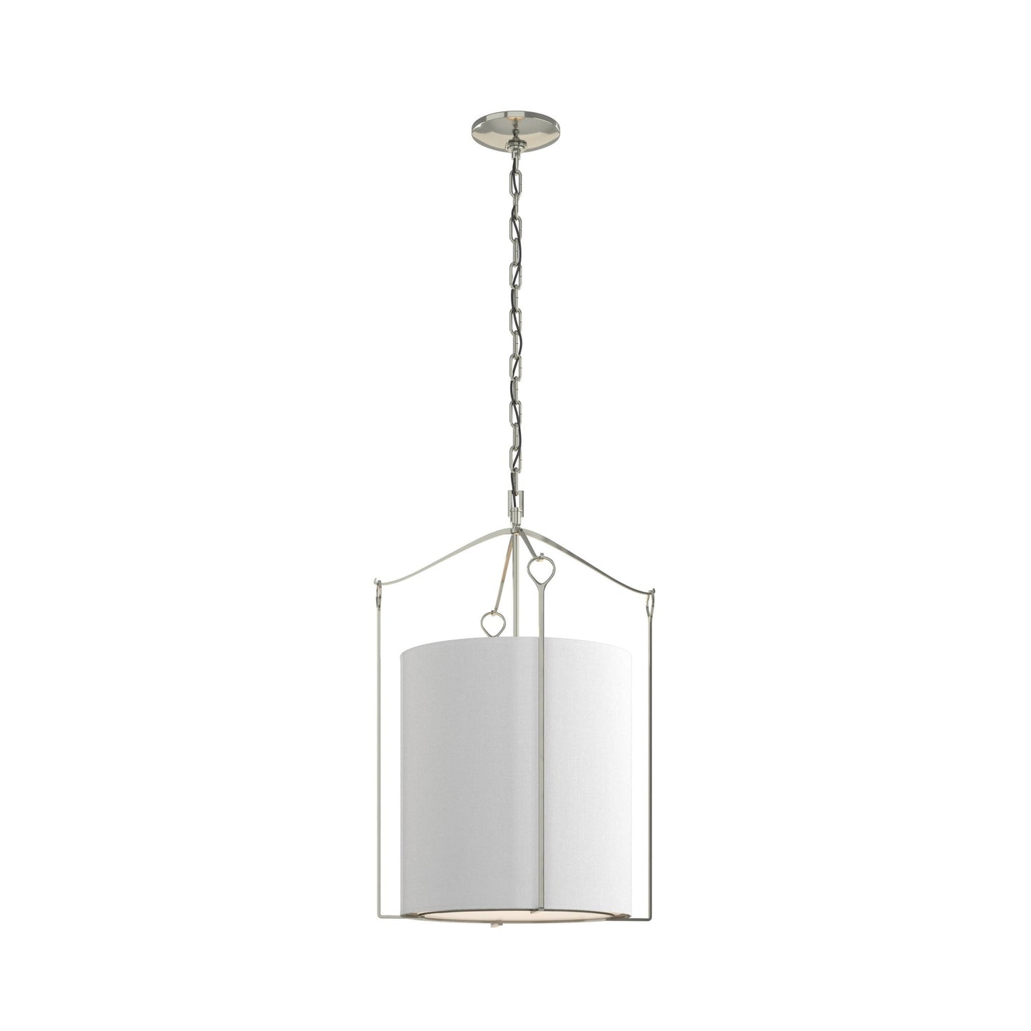 Bow Pendant Light in Sterling/Natural Anna.
