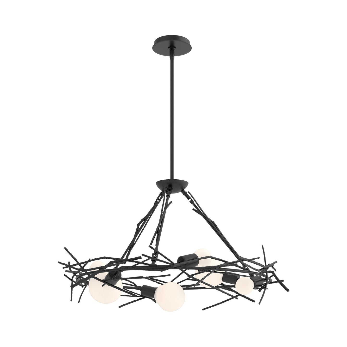 Brindille Circular Pendant Light in Ink.