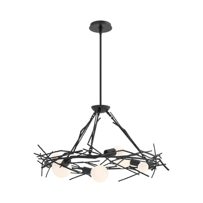 Brindille Circular Pendant Light in Ink.
