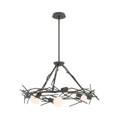 Brindille Circular Pendant Light in Natural Iron.