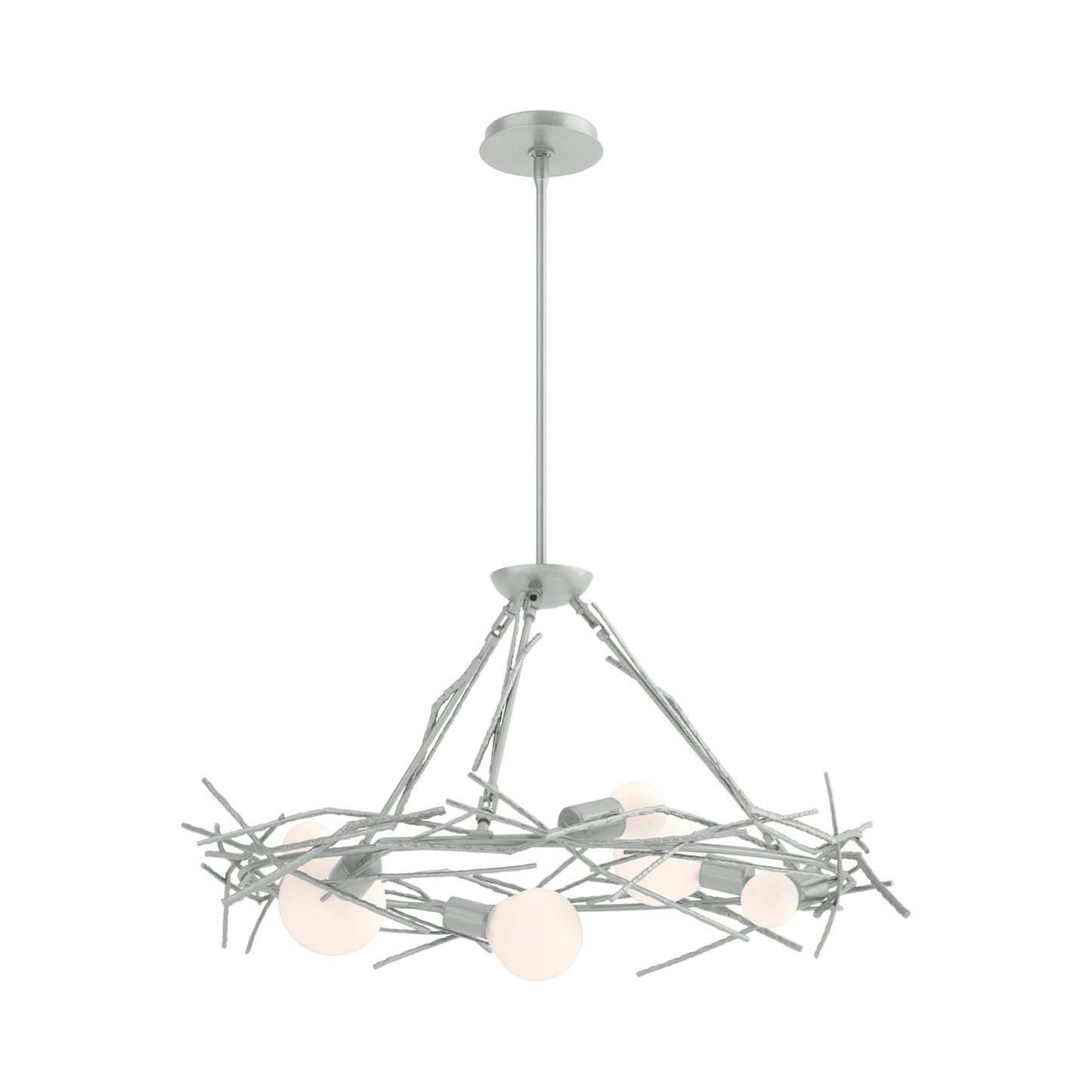 Brindille Circular Pendant Light in Vintage Platinum.