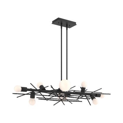 Brindille Linear Pendant Light in Black.