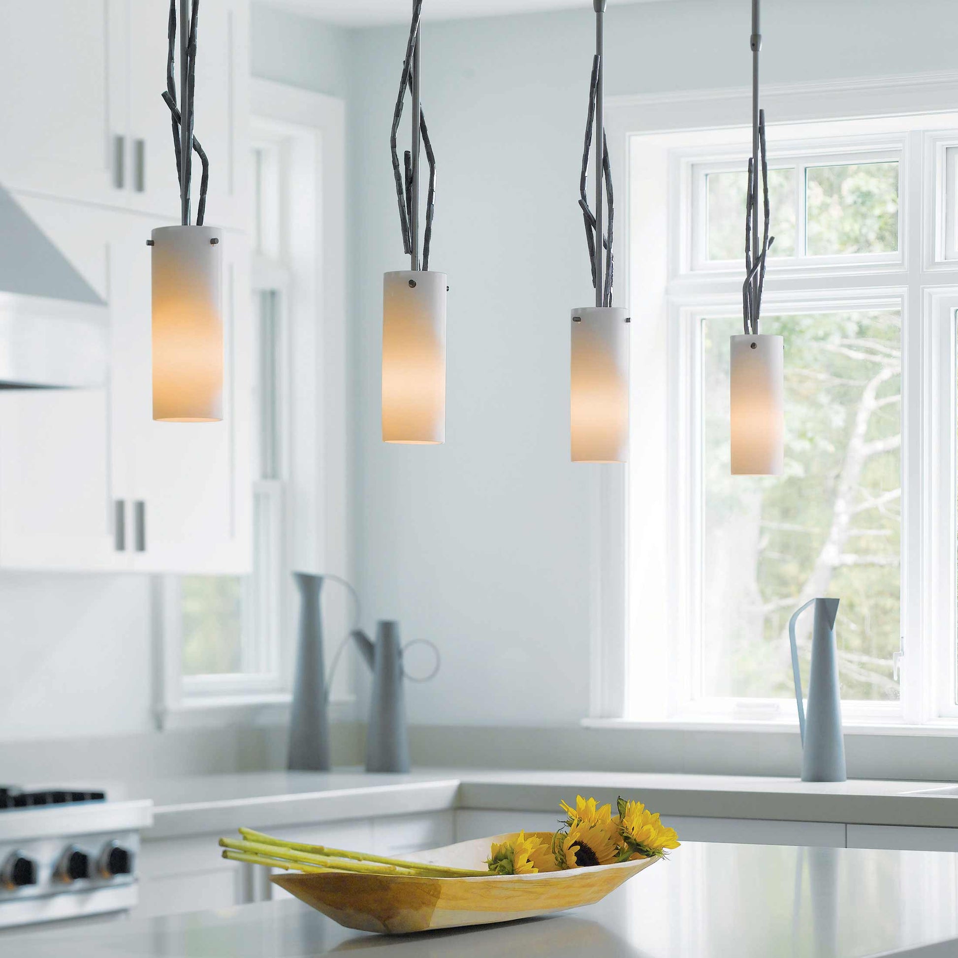 Brindille Low Voltage Mini Pendant Light in dining room.