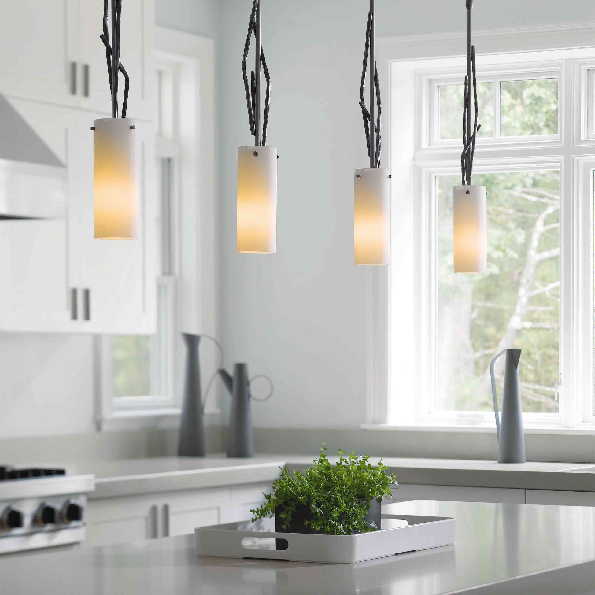 Brindille Low Voltage Mini Pendant Light in dining room.