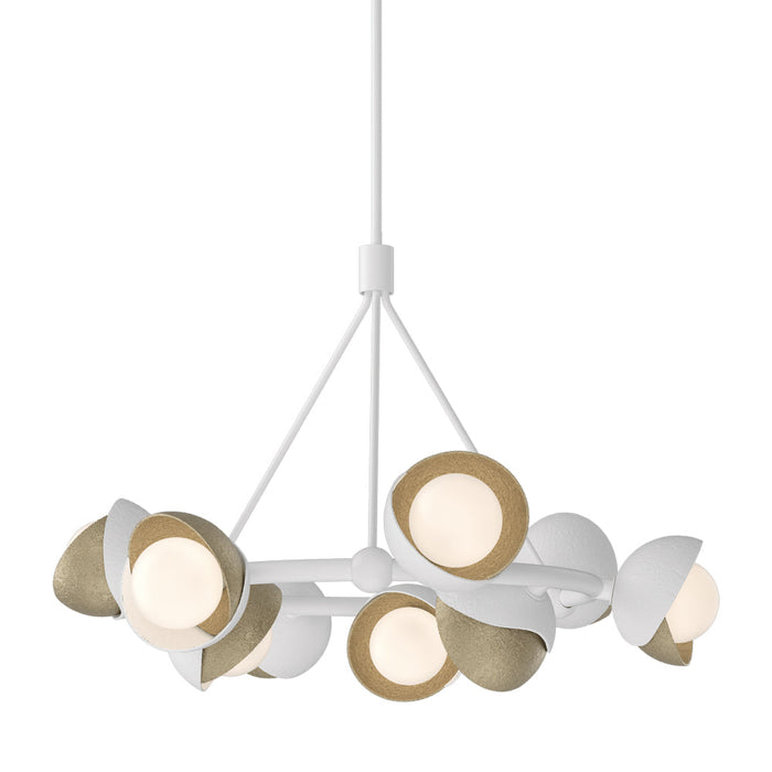 Brooklyn 02 Double Shade Ring Pendant Light in Soft Gold.