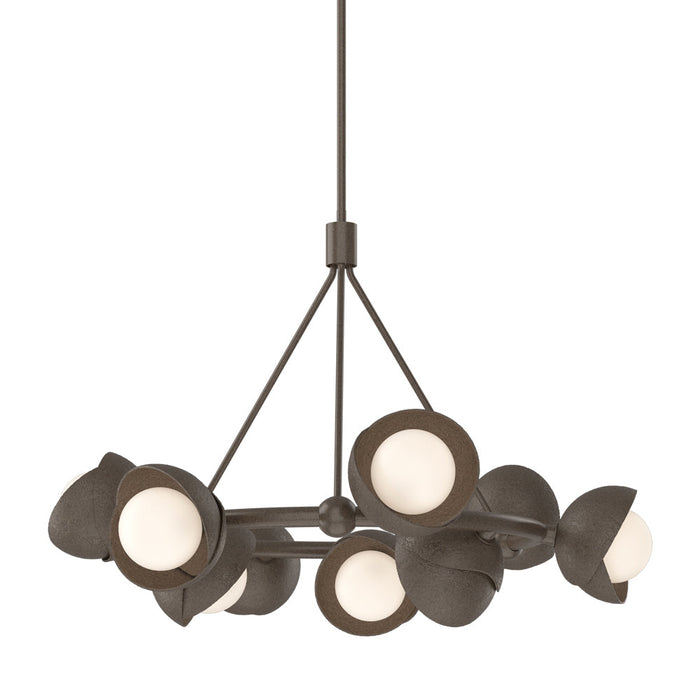 Brooklyn 05 Double Shade Ring Pendant Light in Bronze.