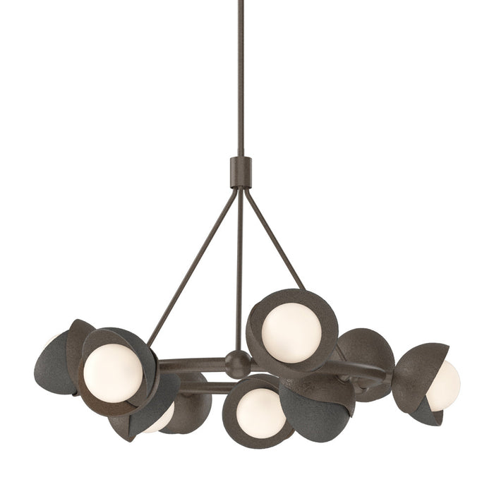 Brooklyn 05 Double Shade Ring Pendant Light in Natural Iron.