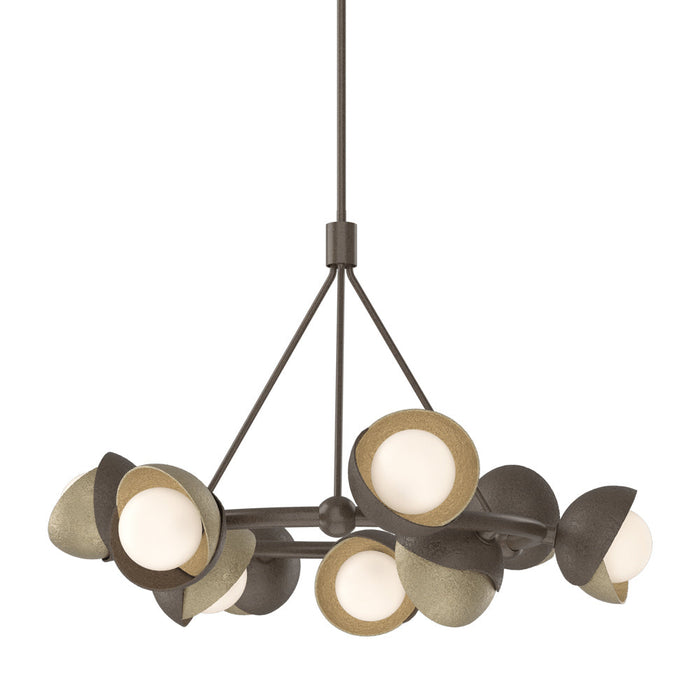 Brooklyn 05 Double Shade Ring Pendant Light in Soft Gold.