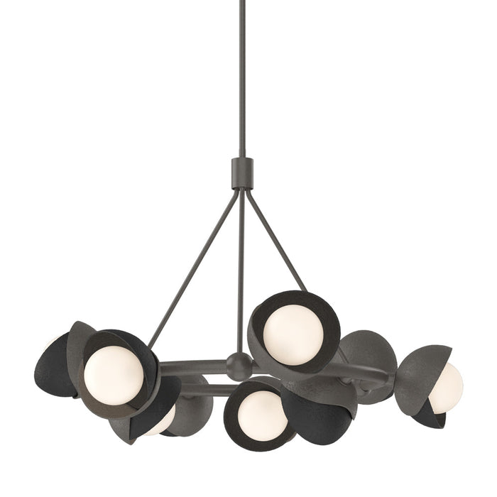 Brooklyn 07 Double Shade Ring Pendant Light in Black.