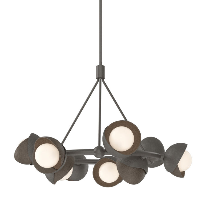 Brooklyn 07 Double Shade Ring Pendant Light in Bronze.