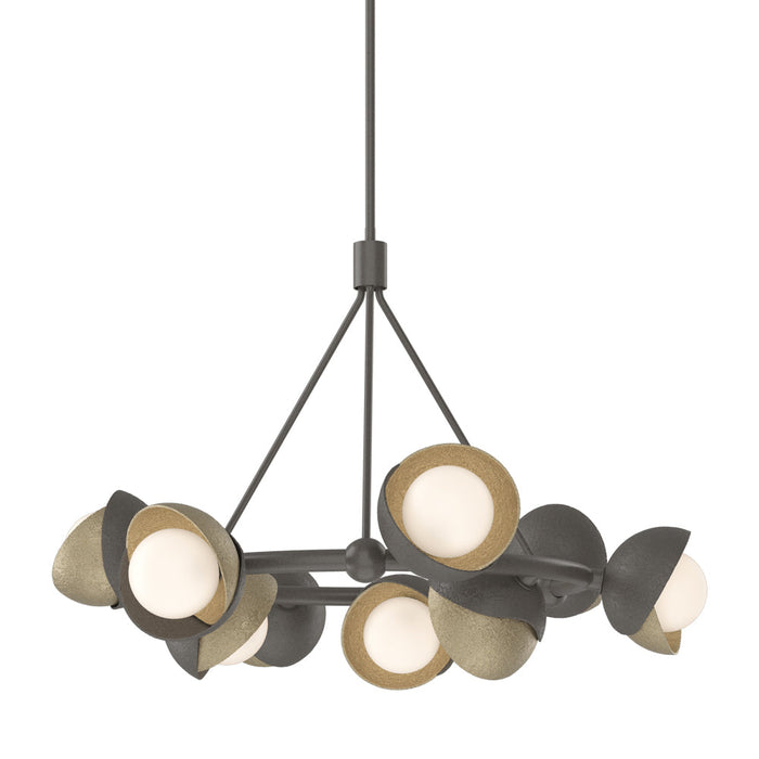 Brooklyn 07 Double Shade Ring Pendant Light in Soft Gold.
