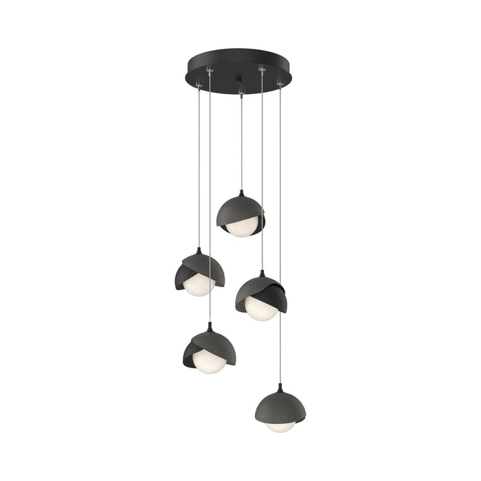 Brooklyn 10 Double Shade Pendant Light in Natural Iron (Standard).