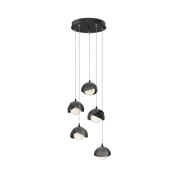 Brooklyn 10 Double Shade Pendant Light in Ink (Long).