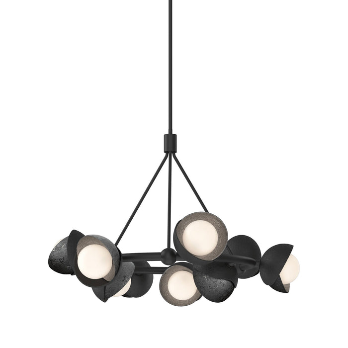 Brooklyn 10 Double Shade Ring Pendant Light in Ink.