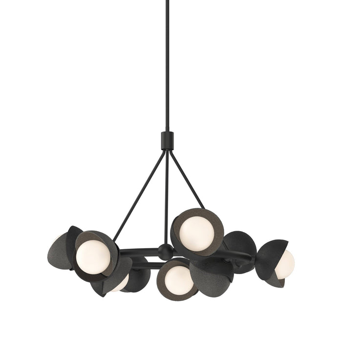Brooklyn 10 Double Shade Ring Pendant Light in Natural Iron.