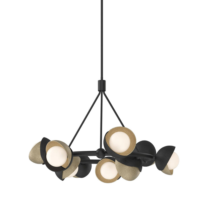 Brooklyn 10 Double Shade Ring Pendant Light in Soft Gold.