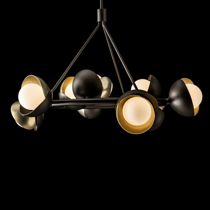 Brooklyn 10 Double Shade Ring Pendant Light in Detail.