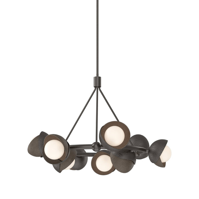 Brooklyn 14 Double Shade Ring Pendant Light in Bronze.