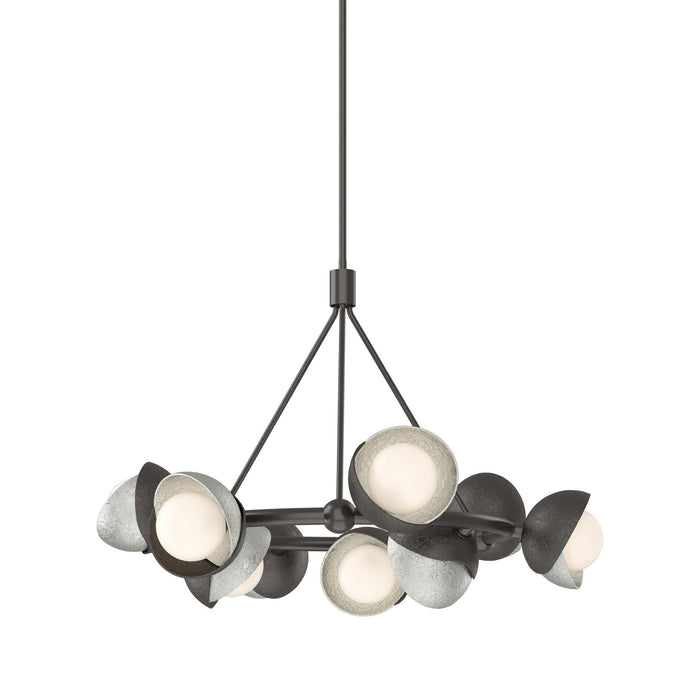 Brooklyn 14 Double Shade Ring Pendant Light in Sterling.