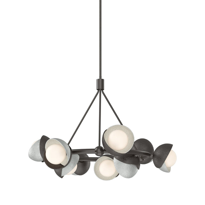 Brooklyn 14 Double Shade Ring Pendant Light in Vintage Platinum.