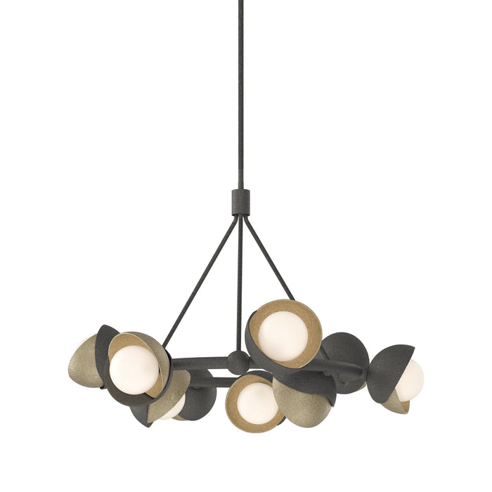 Brooklyn 20 Double Shade Ring Pendant Light in Soft Gold.
