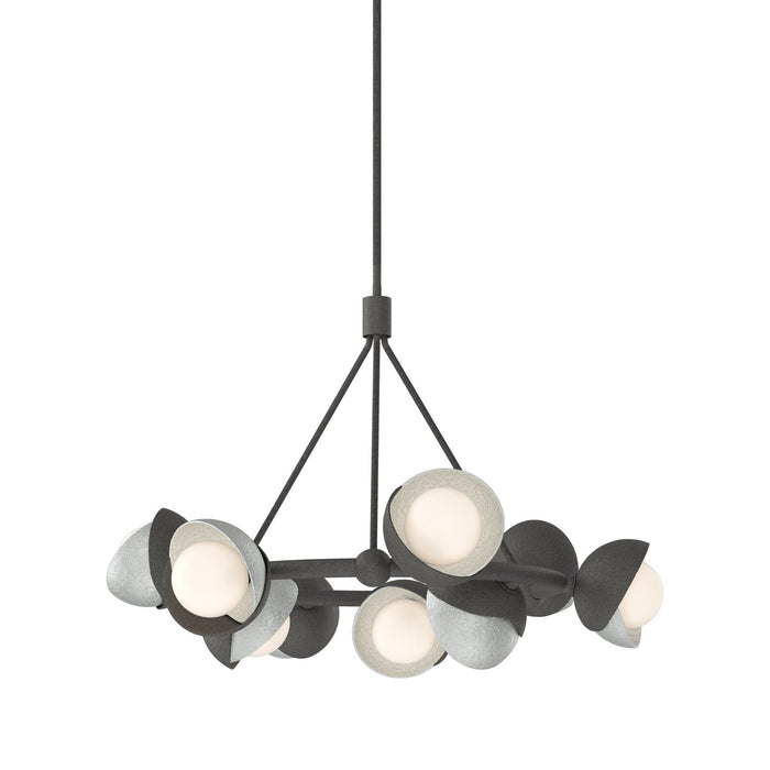 Brooklyn 20 Double Shade Ring Pendant Light in Vintage Platinum.