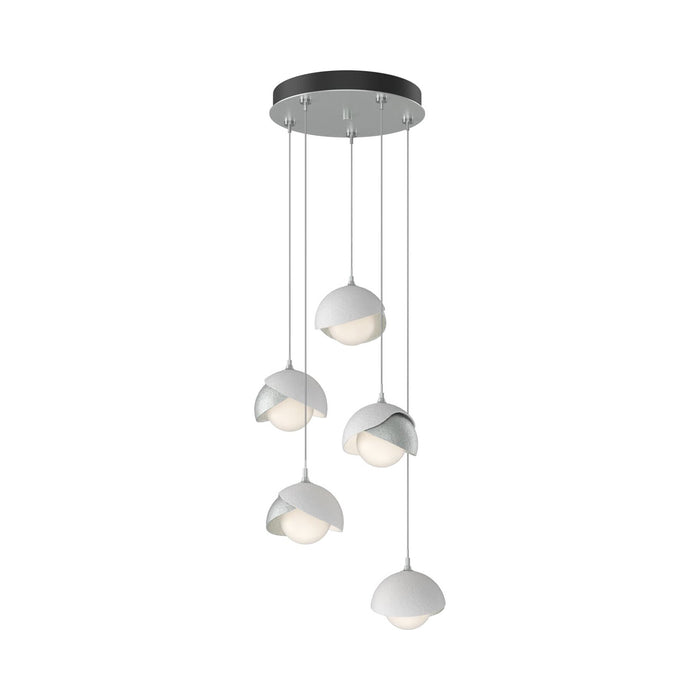 Brooklyn 82 Double Shade Pendant Light in White (Standard).