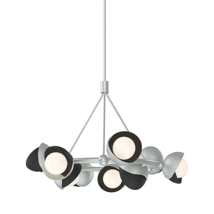Brooklyn 82 Double Shade Ring Pendant Light in Black.