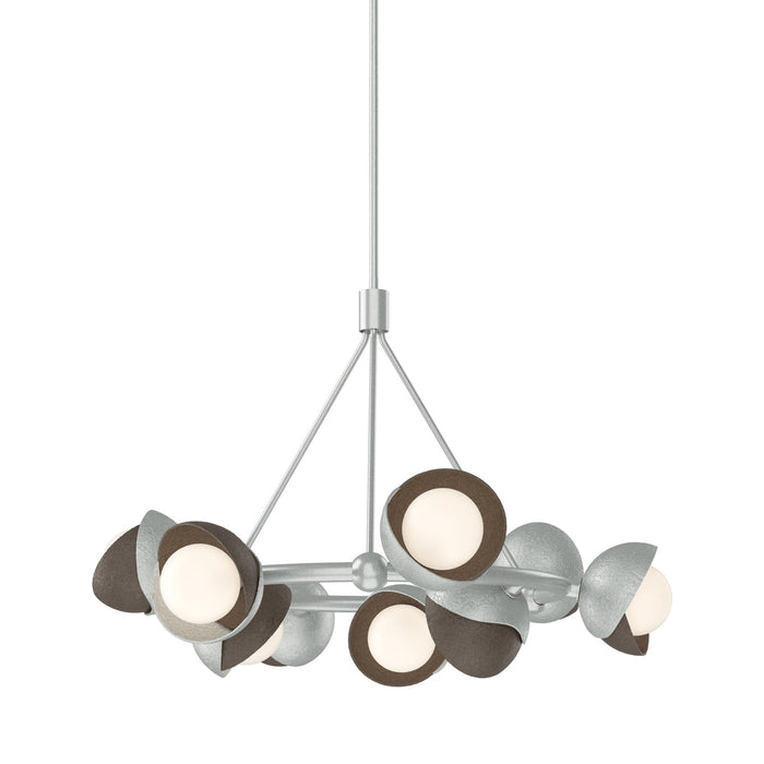 Brooklyn 82 Double Shade Ring Pendant Light in Bronze.
