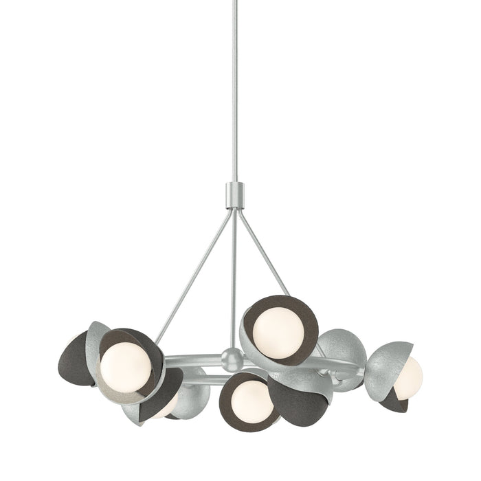 Brooklyn 82 Double Shade Ring Pendant Light in Natural Iron.