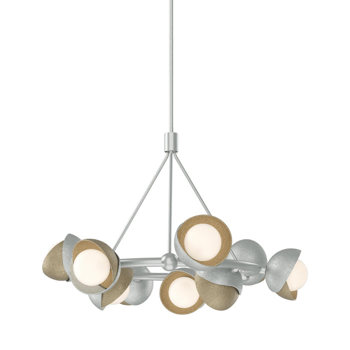 Brooklyn 82 Double Shade Ring Pendant Light in Soft Gold.