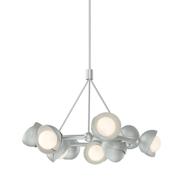 Brooklyn 82 Double Shade Ring Pendant Light in Vintage Platinum.