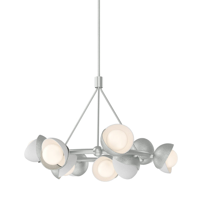 Brooklyn 82 Double Shade Ring Pendant Light in White.