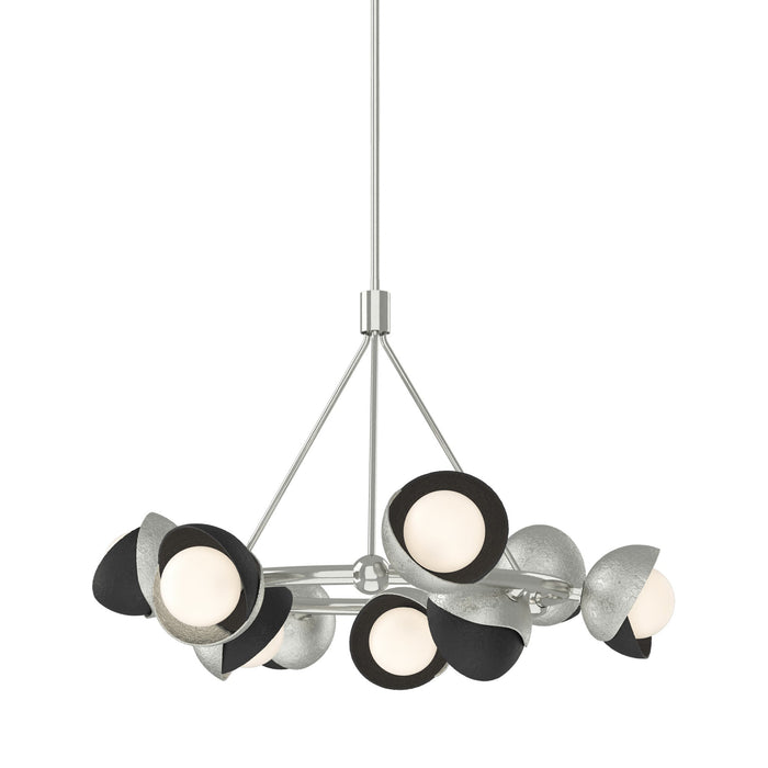 Brooklyn 85 Double Shade Ring Pendant Light in Black.